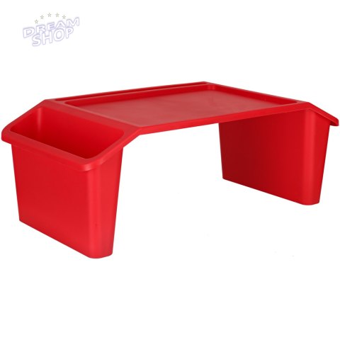 Stolik pod laptopa z organizerem czerwony Stolik pod laptopa z organizerem czerwony