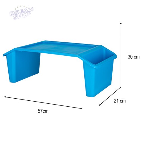 Stolik pod laptopa z organizerem niebieski Stolik pod laptopa z organizerem niebieski