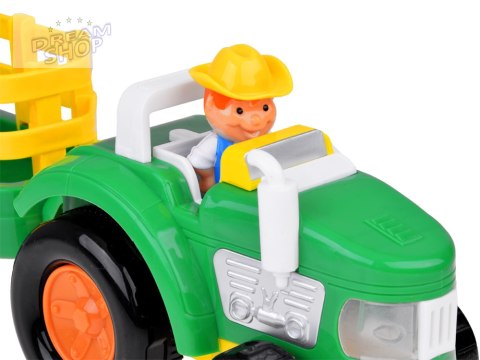 Traktor z przyczepą Farmer i zwierzątka dźwięk + światło ZA5390 Traktor z przyczepą Farmer i zwierzątka dźwięk + światło ZA5390