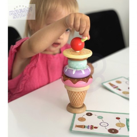 WOOPIE GREEN Drewniane Lody Układanka Montessori Cukiernia 12 el. WOOPIE GREEN Drewniane Lody Układanka Montessori Cukiernia 12 el.
