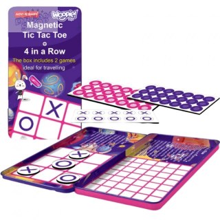 WOOPIE Magnetyczna Gra 2w1 Kółko I Krzyżyk + Gra 4 w Lini MINI