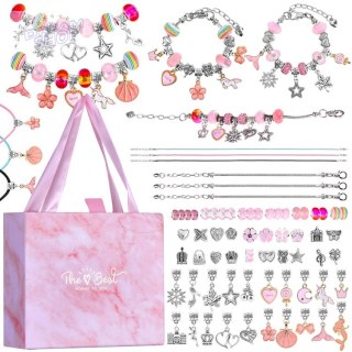 Kreatywny zestaw do robienia bransoletek CHARMS koraliki ZA5206