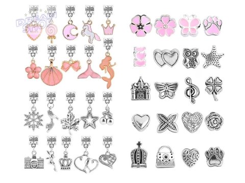 Kreatywny zestaw do robienia bransoletek CHARMS koraliki ZA5206 Kreatywny zestaw do robienia bransoletek CHARMS koraliki ZA5206