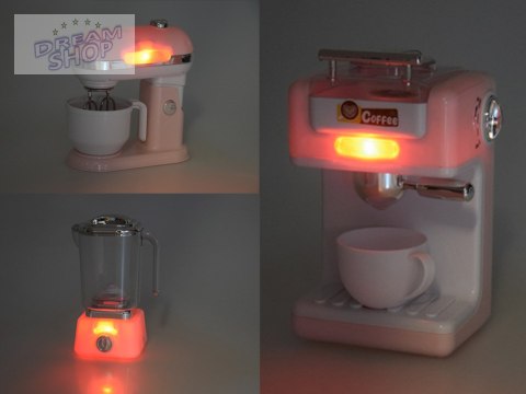 Zestaw małego AGD do zabawy mikser blender toster ekspres do kawy ZA5204 Zestaw małego AGD do zabawy mikser blender toster ekspres do kawy ZA5204