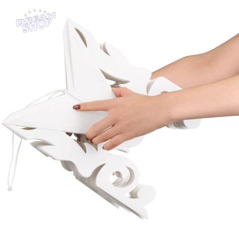 DEKORACJA PAPIEROWA PŁATEK ŚNIEGU ŚR.64 CM BIAŁY DEKORACJA PAPIEROWA PŁATEK ŚNIEGU ŚR.64 CM BIAŁY