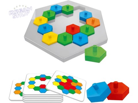 Edukacyjna Gra Logiczna Na Refleks Karty, Układanka "Puzzle Chessboard" Klocki + 30 kart Edukacyjna Gra Logiczna Na Refleks Karty, Układanka "Puzzle Chessboard" Klocki + 30 kart