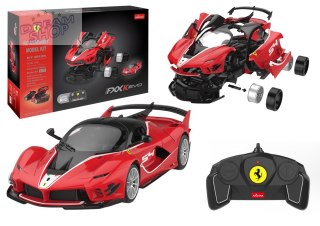 Klocki Konstrukcyjne Auto Rastar 1:18 Ferrari FXXK EVO Czerwone 88 Elementów