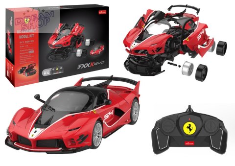 Klocki Konstrukcyjne Auto Rastar 1:18 Ferrari FXXK EVO Czerwone 88 Elementów Klocki Konstrukcyjne Auto Rastar 1:18 Ferrari FXXK EVO Czerwone 88 Elementów