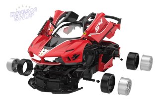 Klocki Konstrukcyjne Auto Rastar 1:18 Ferrari FXXK EVO Czerwone 88 Elementów