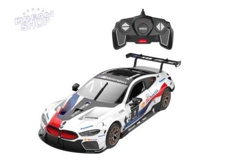 Klocki Konstrukcyjne Auto Rastar RC 1:18 BMW M8 GTE Białe 66 Elementów Klocki Konstrukcyjne Auto Rastar RC 1:18 BMW M8 GTE Białe 66 Elementów