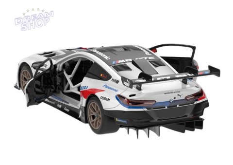 Klocki Konstrukcyjne Auto Rastar RC 1:18 BMW M8 GTE Białe 66 Elementów Klocki Konstrukcyjne Auto Rastar RC 1:18 BMW M8 GTE Białe 66 Elementów