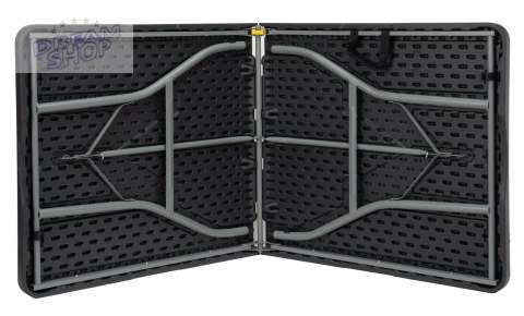 Stół cateringowy składany w walizkę RICO czarny 150 cm