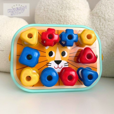 WOOPIE GREEN Układanka Montessori Kołki w Pudełku Stosy Nawlekanka WOOPIE GREEN Układanka Montessori Kołki w Pudełku Stosy Nawlekanka