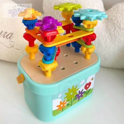 WOOPIE GREEN Układanka Montessori Kołki w Pudełku Stosy Nawlekanka WOOPIE GREEN Układanka Montessori Kołki w Pudełku Stosy Nawlekanka