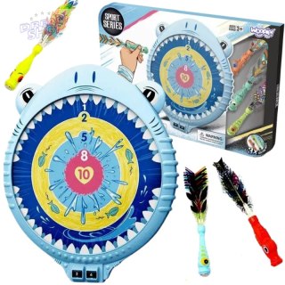 WOOPIE Magnetyczna Gra w Rzutki Dart Tarcza Wesoły Rekinek