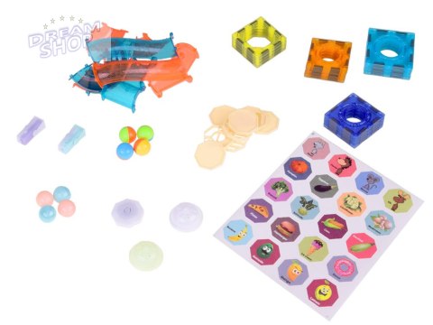 Klocki Magnetyczne 3D dla dzieci Zbuduj Świecący Tor Kulkowy 49 ele ZA5250 Klocki Magnetyczne 3D dla dzieci Zbuduj Świecący Tor Kulkowy 49 ele ZA5250