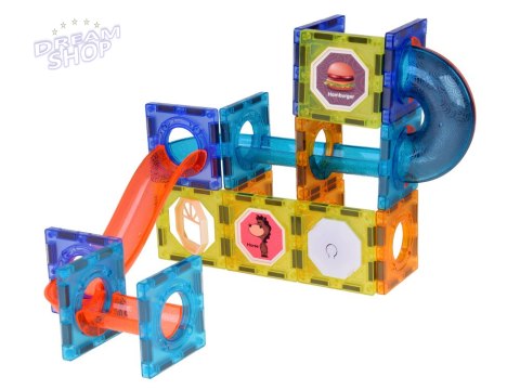 Klocki Magnetyczne 3D dla dzieci Zbuduj Świecący Tor Kulkowy 49 ele ZA5250 Klocki Magnetyczne 3D dla dzieci Zbuduj Świecący Tor Kulkowy 49 ele ZA5250