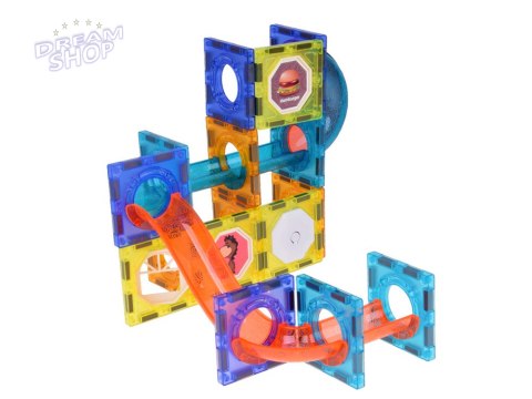 Klocki Magnetyczne 3D dla dzieci Zbuduj Świecący Tor Kulkowy 49 ele ZA5250 Klocki Magnetyczne 3D dla dzieci Zbuduj Świecący Tor Kulkowy 49 ele ZA5250
