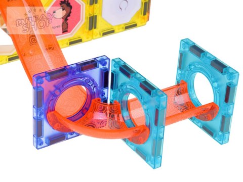 Klocki Magnetyczne 3D dla dzieci Zbuduj Świecący Tor Kulkowy 49 ele ZA5250 Klocki Magnetyczne 3D dla dzieci Zbuduj Świecący Tor Kulkowy 49 ele ZA5250