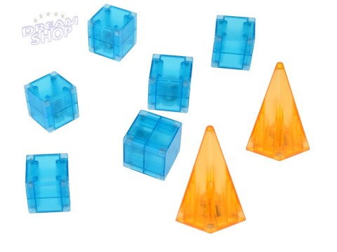 Klocki magnetyczne 3D Podświetlane klocki magnetyczne 64 ele ZA5240 Klocki magnetyczne 3D Podświetlane klocki magnetyczne 64 ele ZA5240