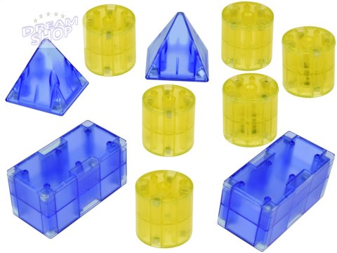Klocki magnetyczne 3D Podświetlane klocki magnetyczne 64 ele ZA5240 Klocki magnetyczne 3D Podświetlane klocki magnetyczne 64 ele ZA5240