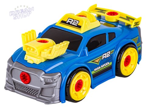 Sportowy, Terenowy Samochód do rozkręcania i skręcania 3w1 TUNING + Wkrętarka, Monster Truck Sportowy, Terenowy Samochód do rozkręcania i skręcania 3w1 TUNING + Wkrętarka, Monster Truck
