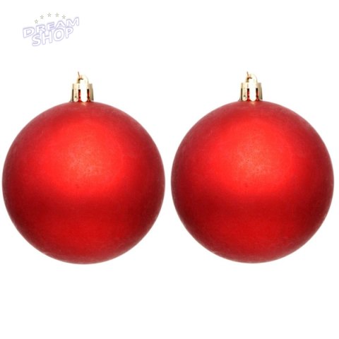 BOMBKA DEKORACYJNA PLASTIKOWA 6CM SET 12SZT CZERWONY BOMBKA DEKORACYJNA PLASTIKOWA 6CM SET 12SZT CZERWONY