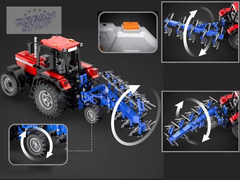 Duży Zestaw klocków 1675-ele 1:17 Traktor + pług Zdalnie sterowany ZA5251 Duży Zestaw klocków 1675-ele 1:17 Traktor + pług Zdalnie sterowany ZA5251