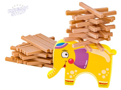 Edukacyjna gra zręcznościowa "Stack Game", Zbuduj wieżę, Układanka, Klocki + Słoń Edukacyjna gra zręcznościowa "Stack Game", Zbuduj wieżę, Układanka, Klocki + Słoń