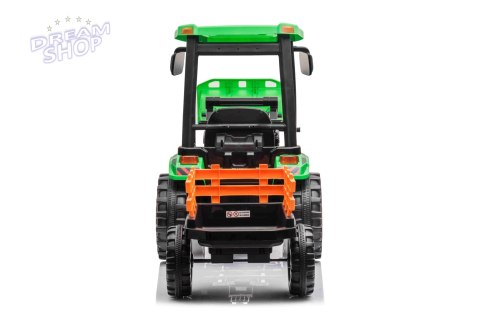 Pojazd MEGA Traktor D68 Z Przyczepką Zielony Pojazd MEGA Traktor D68 Z Przyczepką Zielony