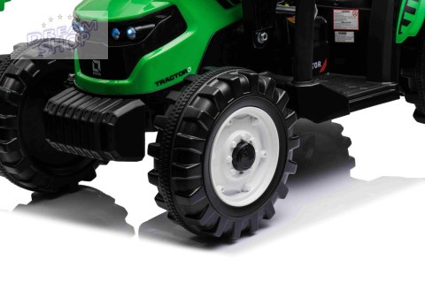 Pojazd MEGA Traktor D68 Z Przyczepką Zielony Pojazd MEGA Traktor D68 Z Przyczepką Zielony