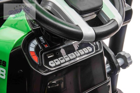Pojazd MEGA Traktor D68 Z Przyczepką Zielony Pojazd MEGA Traktor D68 Z Przyczepką Zielony