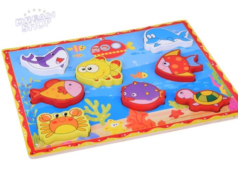 Puzzle drewniane układanka rybki podwodny świat 8 ele ZA5254 Puzzle drewniane układanka rybki podwodny świat 8 ele ZA5254