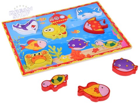 Puzzle drewniane układanka rybki podwodny świat 8 ele ZA5254 Puzzle drewniane układanka rybki podwodny świat 8 ele ZA5254
