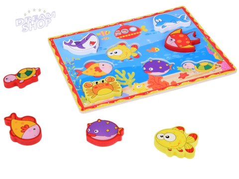 Puzzle drewniane układanka rybki podwodny świat 8 ele ZA5254 Puzzle drewniane układanka rybki podwodny świat 8 ele ZA5254