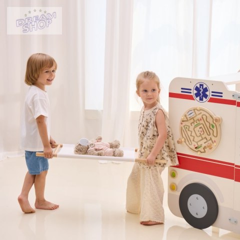 VIGA Duży Drewniany Ambulans Zestaw Karetka Małych Ratowników Akcesoria 25 el. VIGA Duży Drewniany Ambulans Zestaw Karetka Małych Ratowników Akcesoria 25 el.