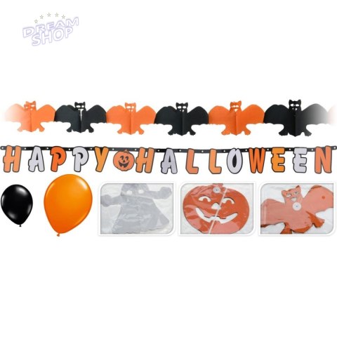 ZESTAW DEKORACYJNY HAPPY HALLOWEEN 14 ELEMENTÓW ZESTAW DEKORACYJNY HAPPY HALLOWEEN 14 ELEMENTÓW