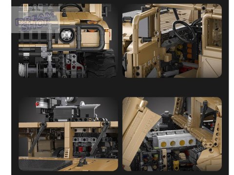 Zestaw klocków 3935-ele Auto wojskowe Humvee 1:8 ruchome elementy ZA5252 Zestaw klocków 3935-ele Auto wojskowe Humvee 1:8 ruchome elementy ZA5252