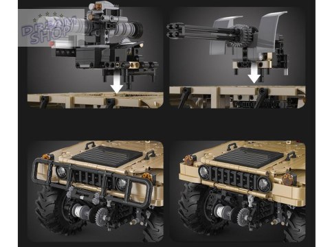 Zestaw klocków 3935-ele Auto wojskowe Humvee 1:8 ruchome elementy ZA5252 Zestaw klocków 3935-ele Auto wojskowe Humvee 1:8 ruchome elementy ZA5252