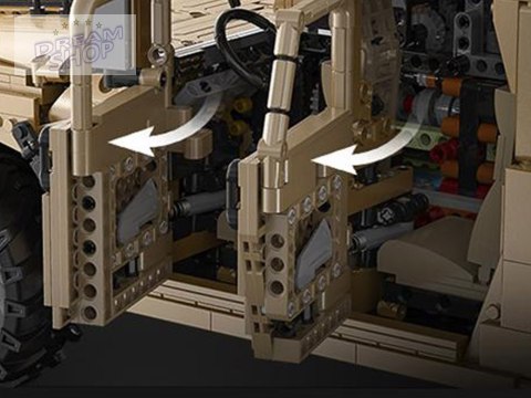 Zestaw klocków 3935-ele Auto wojskowe Humvee 1:8 ruchome elementy ZA5252 Zestaw klocków 3935-ele Auto wojskowe Humvee 1:8 ruchome elementy ZA5252
