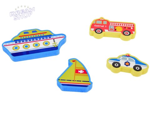 Drewniana układanka puzzle transport pojazdy 9ele dopasuj kształty ZA5257 Drewniana układanka puzzle transport pojazdy 9ele dopasuj kształty ZA5257