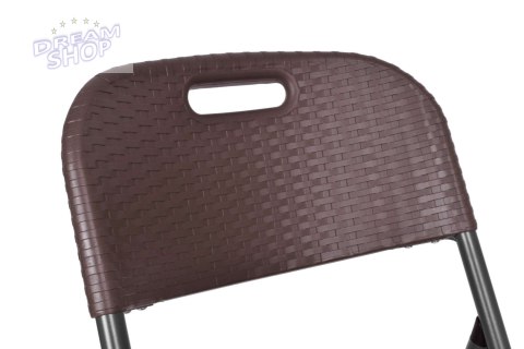 Krzesło cateringowe Rattan - brązowe Krzesło cateringowe Rattan - brązowe