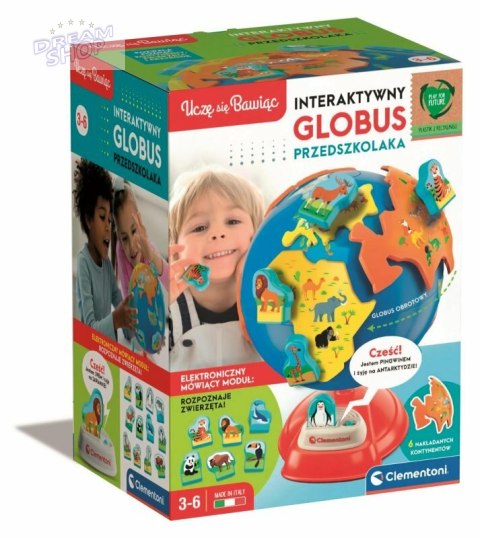 Interaktywny Globus Przedszkolaka Clementoni 50757 Interaktywny Globus Przedszkolaka Clementoni 50757
