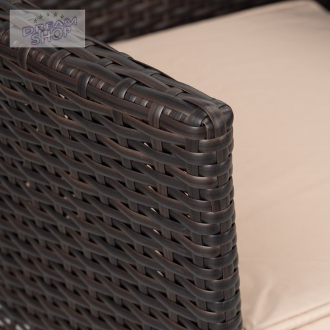 Ławka ogrodowa z technorattanu sofa CORDOBA brązowa Ławka ogrodowa z technorattanu sofa CORDOBA brązowa