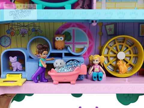 Mattel Polly Pocket Uroczy Domek na drzewie + laleczki zwierzątka ZA5529 Mattel Polly Pocket Uroczy Domek na drzewie + laleczki zwierzątka ZA5529