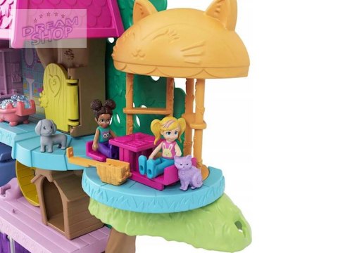 Mattel Polly Pocket Uroczy Domek na drzewie + laleczki zwierzątka ZA5529 Mattel Polly Pocket Uroczy Domek na drzewie + laleczki zwierzątka ZA5529