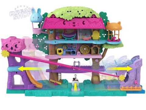 Mattel Polly Pocket Uroczy Domek na drzewie + laleczki zwierzątka ZA5529 Mattel Polly Pocket Uroczy Domek na drzewie + laleczki zwierzątka ZA5529