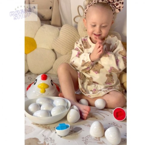 WOOPIE Edukacyjna Kurka Montessori Sorter Nauka Kształtów WOOPIE Edukacyjna Kurka Montessori Sorter Nauka Kształtów