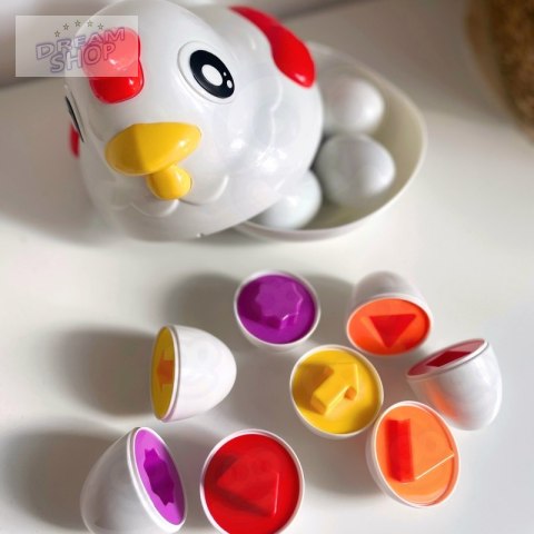 WOOPIE Edukacyjna Kurka Montessori Sorter Nauka Kształtów WOOPIE Edukacyjna Kurka Montessori Sorter Nauka Kształtów