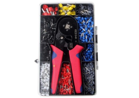 Zestaw Zaciskarka Praska Do Tulejek Kabli 1200el